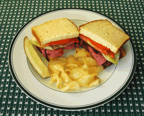 GF Roast Beef Sandwich