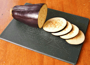 Sliced Eggplant